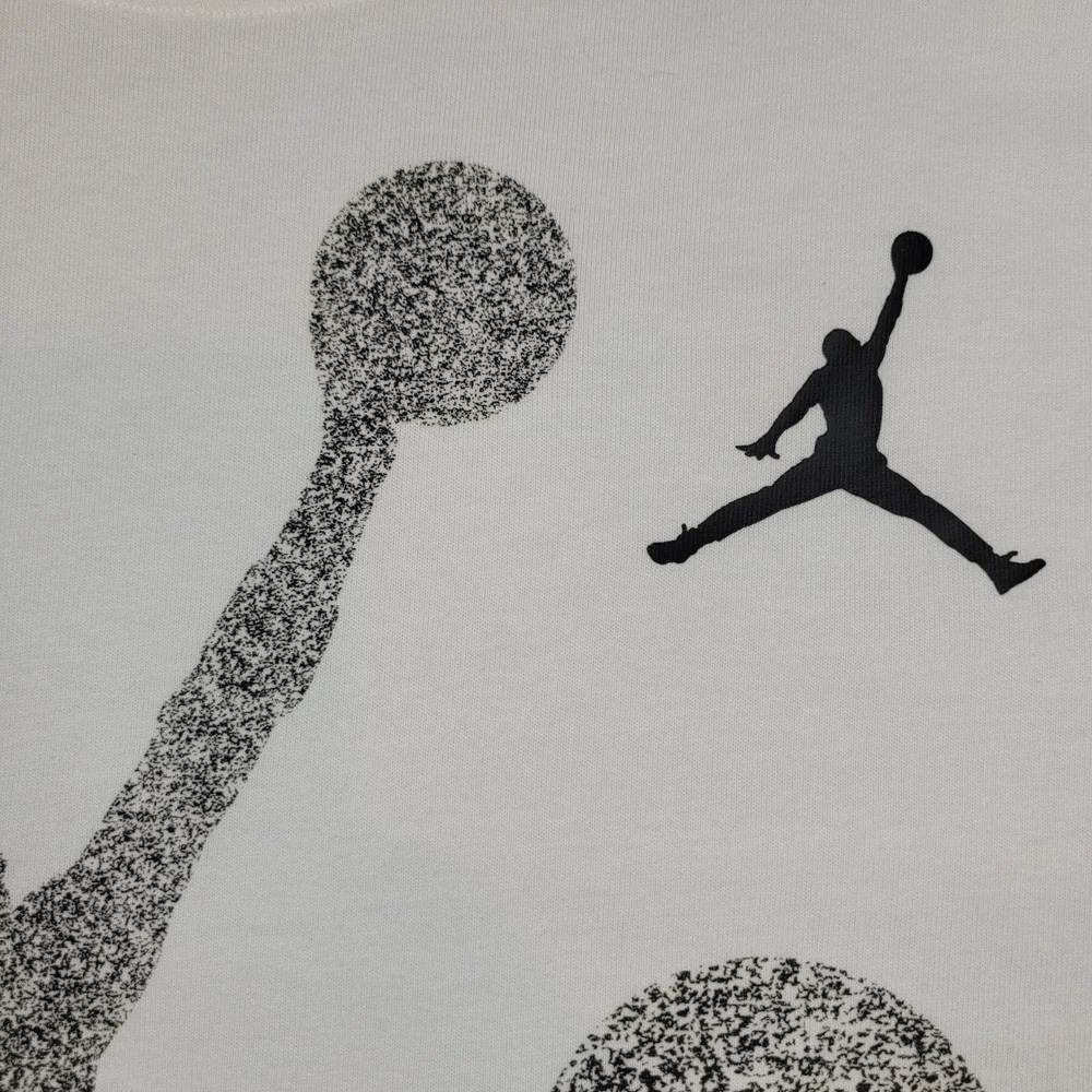Jordan Jumpman Flight HBR White Graphic T-Shirt Mens 3XL AO0664-480 Nike Logo